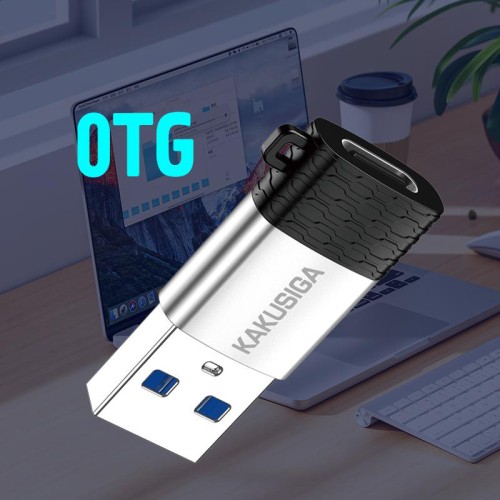 KAKUSIGA αντάπτορας USB-C σε USB KSC-1421, 5Gbps, 18W, γκρι