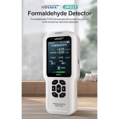 NOYAFA ψηφιακός μετρητής περιβάλλοντος JMS17, 4 σε 1, επαναφορτιζόμενος