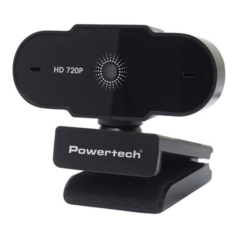 POWERTECH web camera PT-1426, 0.9MP, 720p HD, fixed εστίαση, 1.5m, μαύρη
