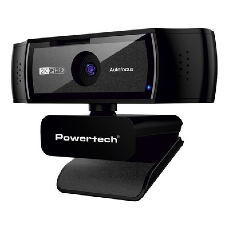 POWERTECH web camera PT-1428, 5MP, 2K QHD, αυτόματη εστίαση, 1.5m, μαύρη