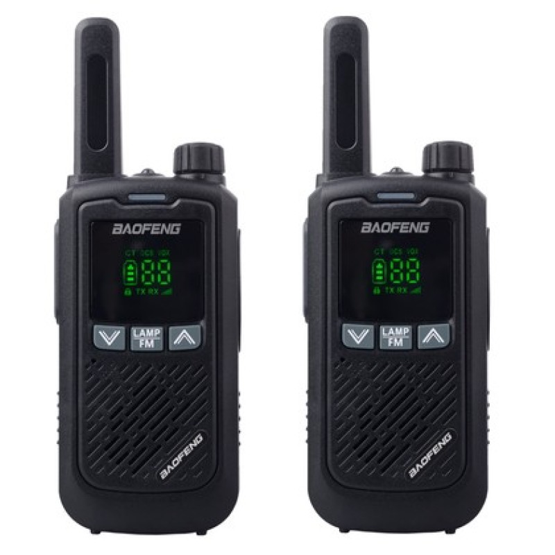 BAOFENG σετ ασύρματοι πομποδέκτες BF-T17, PMR, 0.5W, μαύρο, 2τμχ