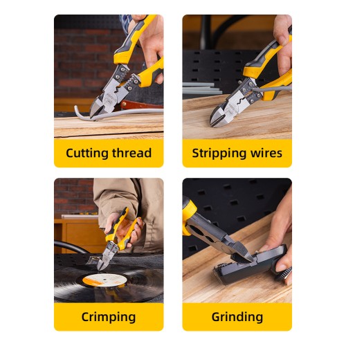 DELI πλαγιοκόφτης/απογυμνωτής καλωδίων DL102008, 1.0~2.6mm, 200mm