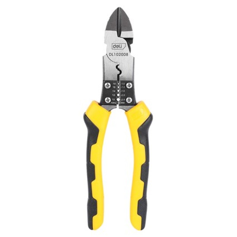 DELI πλαγιοκόφτης/απογυμνωτής καλωδίων DL102008, 1.0~2.6mm, 200mm