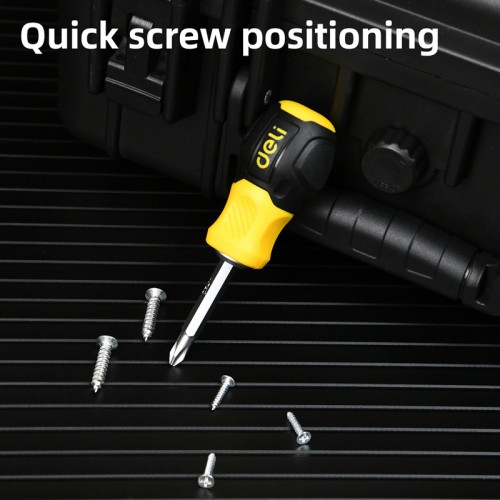 DELI κατσαβίδι DL632101 με διπλή κεφαλή, μαγνητικό, 6mm/PH2x38mm