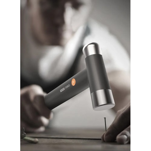 DELI σφυρί μπάλας HT7008C με αντιολισθητική λαβή, 250gr, 245mm, γκρι/πορτοκαλί