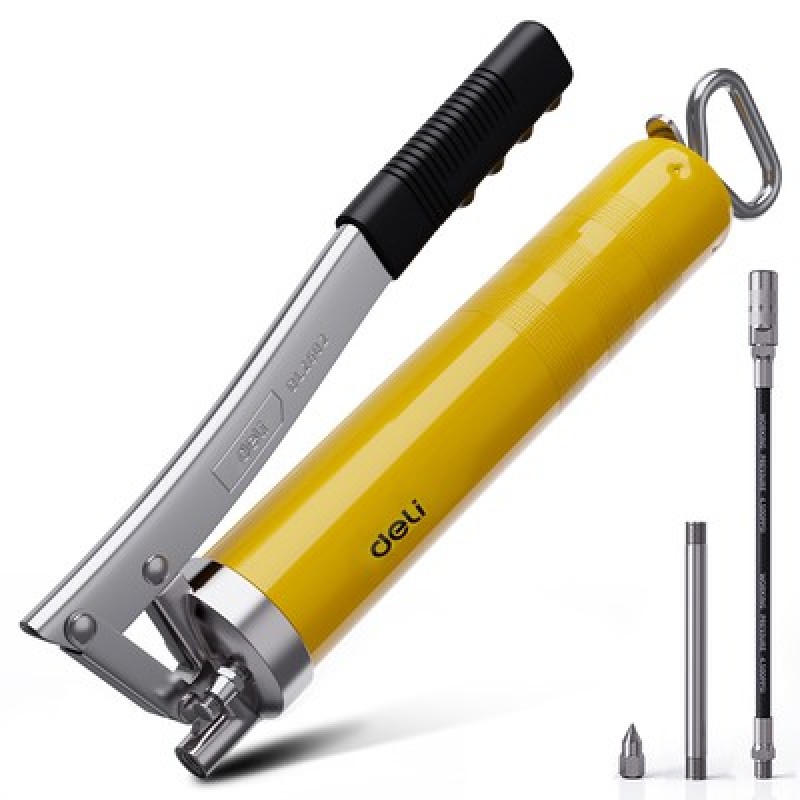 DELI γρασαδόρος χειρός DL2602 με εύκαμπτο σωλήνα, 400cc, 4500-6000psi