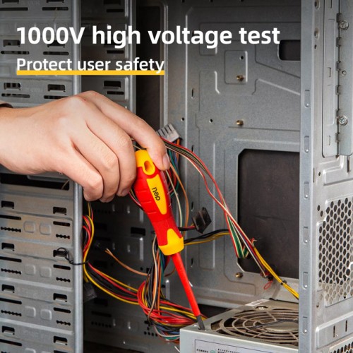 DELI κατσαβίδι σταυρωτό ηλεκτρολόγου DL516100, μαγνητικό, PH2x100mm, VDE 1000V