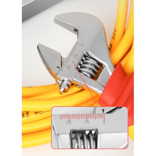 DELI γαλλικό κλειδί ηλεκτρολόγου DQ90408, αντιολισθητική λαβή, ρυθμιζόμενο 0-25mm, VDE 1000V, 200mm