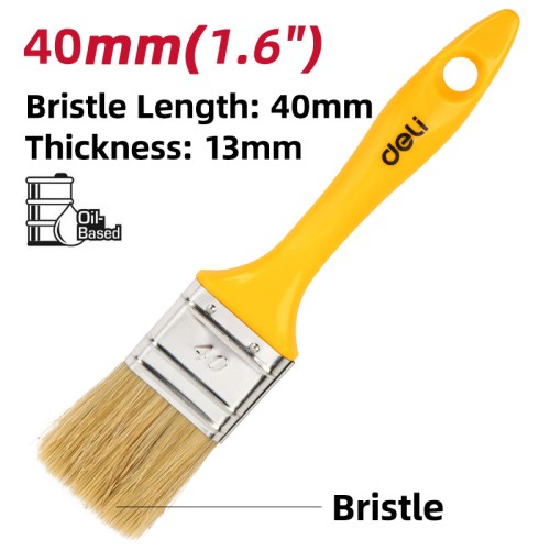 DELI πινέλο βαφής DL509134 με φυσικές τρίχες, πλαστική λαβή, 40mm