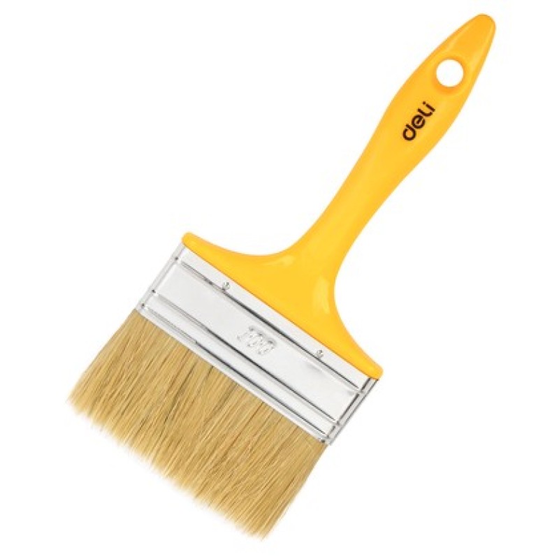 DELI πινέλο βαφής DL509139 με φυσικές τρίχες, πλαστική λαβή, 100mm