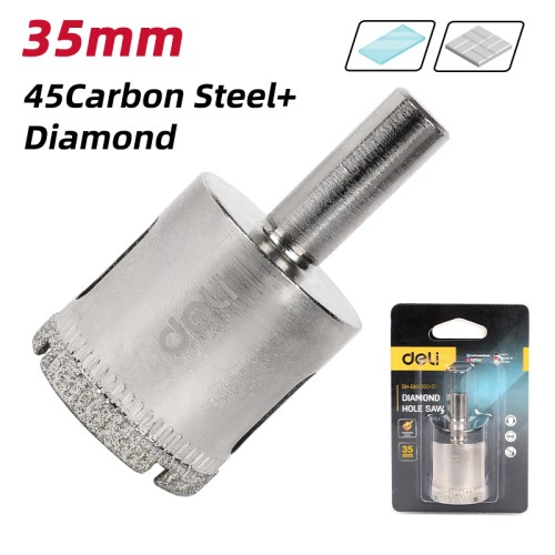 DELI ποτηροτρύπανο διαμαντέ DH-BKK350-E1 για πλακάκια/γυαλί, 35mm διάμετρος