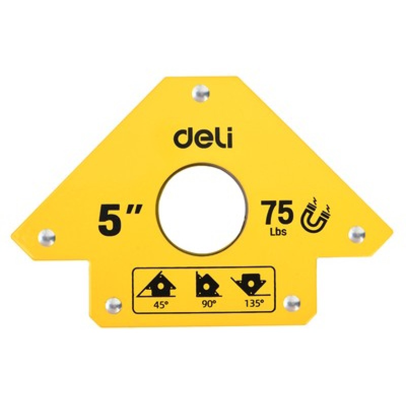 DELI μαγνητική γωνία συγκόλλησης DL-HDW75 με 45°/90°/135° γωνίες, 5
