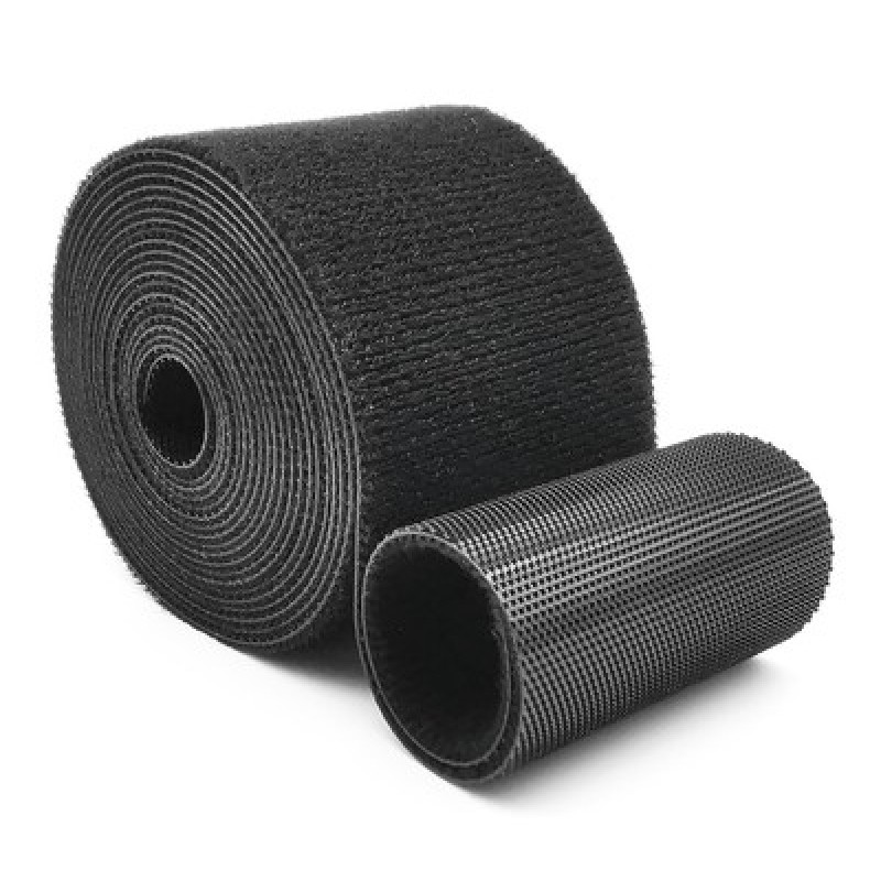 POWERTECH ταινία τύπου velcro TIES-079, 48mm, 3m, μαύρη