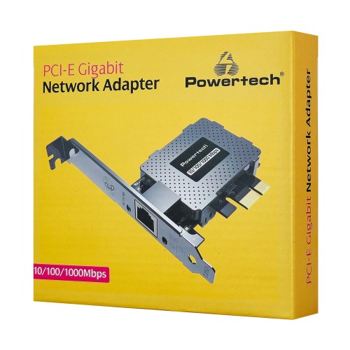 POWERTECH κάρτα επέκτασης δικτύου PCIe σε RJ45 PT-1453, 1000Mbps