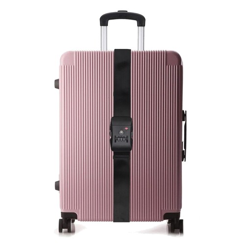 HOME USE ιμάντας βαλίτσας HUH-0245 με λουκέτο συνδυασμού TSA, ρυθμιζόμενος, 2m, μαύρος