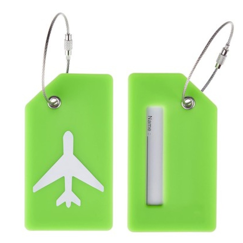 HOME USE ετικέτα βαλίτσας HUH-0246, 9.2x0.7x5.2cm, πράσινη