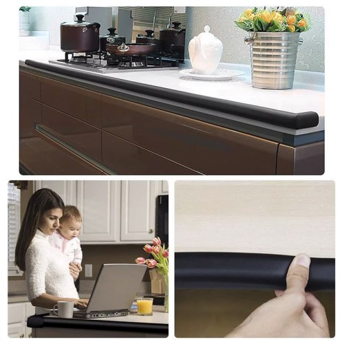 Προστατευτική ταινία γωνίας επίπλων AG444C με αυτοκόλλητο, 2m, καφέ