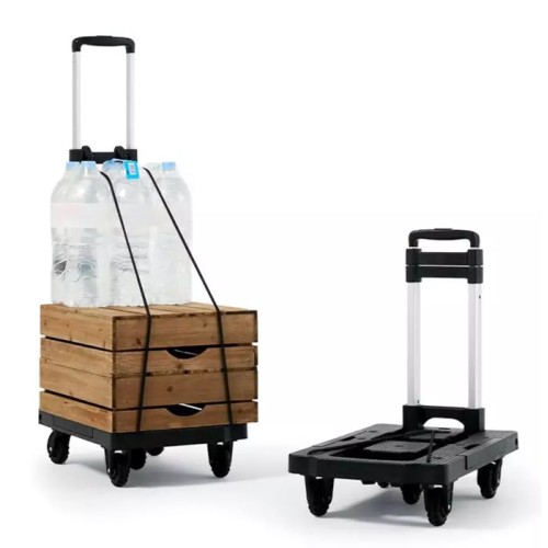 HOME USE καρότσι μεταφοράς φορτίων HUH-0247, πτυσσόμενο, έως 120kg, μαύρο