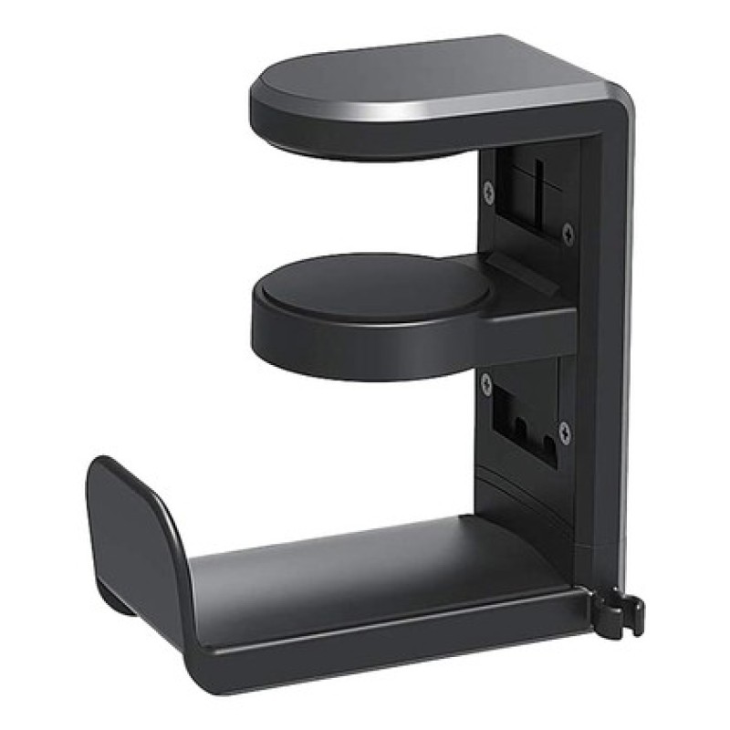 POWERTECH βάση ακουστικών γραφείου PT-1495, περιστρεφόμενη, μαύρη