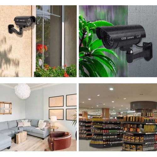 LTC ψεύτικη κάμερα CCTV LXKAM08 με LED, μαύρη