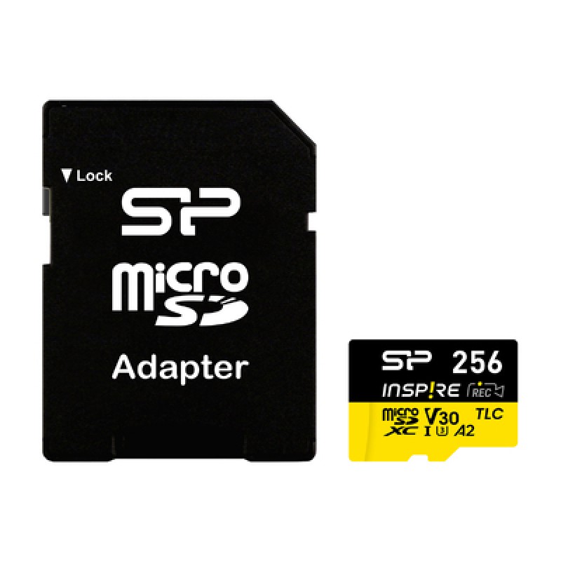 SILICON POWER κάρτα μνήμης microSDXC Inspire, 256GB, UHS-I U3 A1 V30