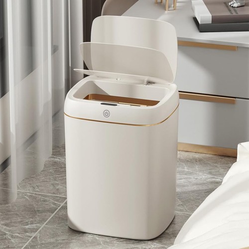 HOME USE κάδος απορριμμάτων HUH-0251 με φωτοκύτταρο, 9lt, λευκός