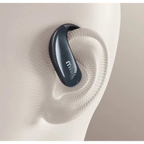 MIBRO earphones με θήκη φόρτισης OpenEar, OWS, ENC, 45/400mAh, μαύρα