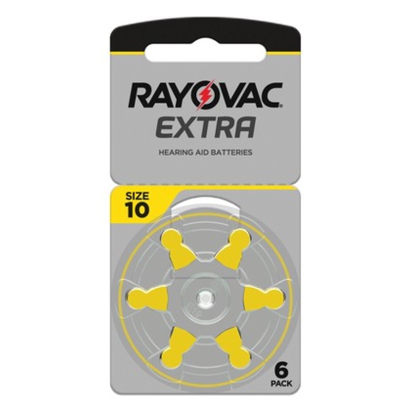 RAYOVAC μπαταρίες ακουστικών βαρηκοΐας 10MF, mercury free, 1.45V, 6τμχ