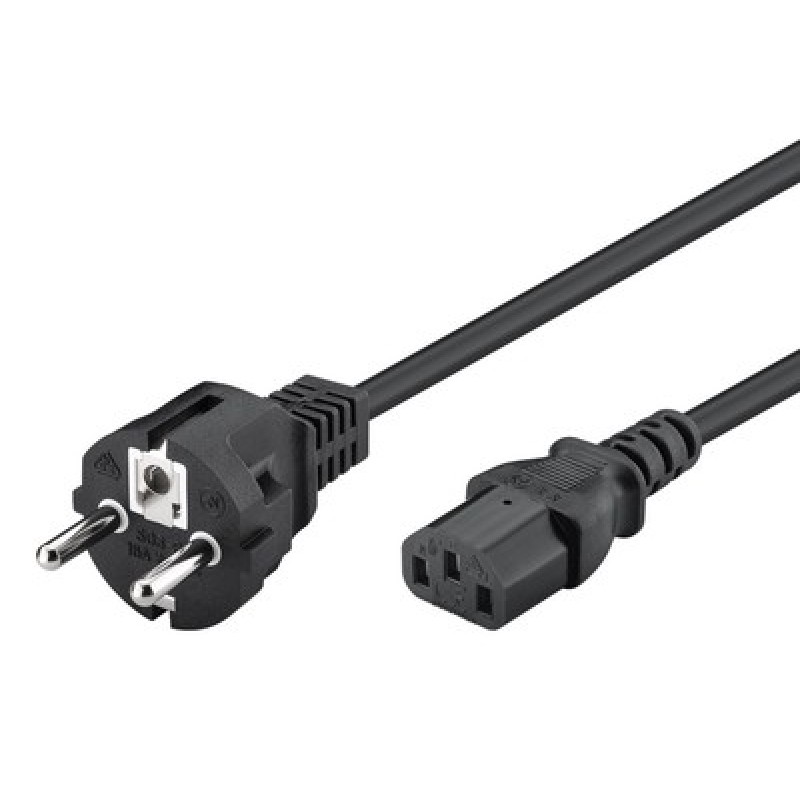 POWERTECH καλώδιο τροφοδοσίας CAB-P006, 3x 1mm², cooper, 1.5m, μαύρο