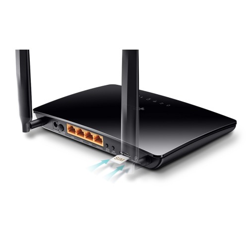 TP-LINK Wireless N Router TL-MR6400, 4G LTE, Wi-Fi 300Mbps, Ver. 4.0