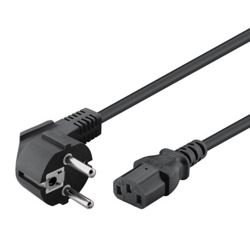 POWERTECH καλώδιο τροφοδοσίας PC CAB-P016, 3x 0.50mm², 1.5m, μαύρο