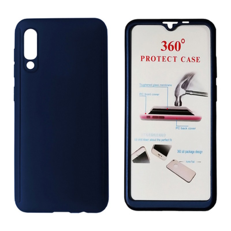 POWERTECH Θήκη Body 360° με Tempered Glass για Xiaomi Mi 9, μπλε