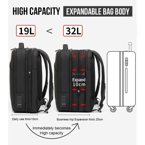 ARCTIC HUNTER τσάντα πλάτης B00345 με θήκη laptop 15.6