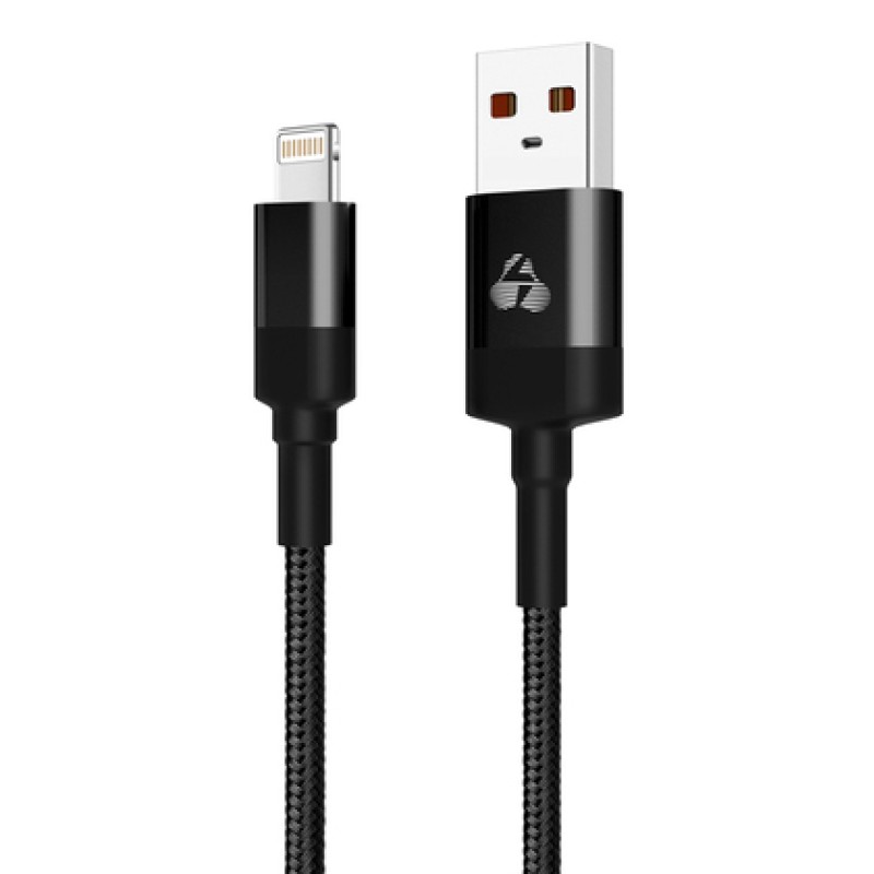 POWERTECH Καλώδιο USB σε Lightning eco round PTR-0082, copper, 1m, μαύρο