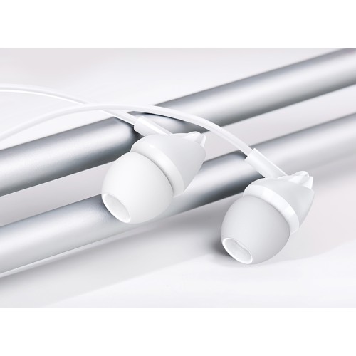 USAMS earphones με μικρόφωνο EP-39, 3.5mm σύνδεση, Φ10mm, 1.2m, λευκά