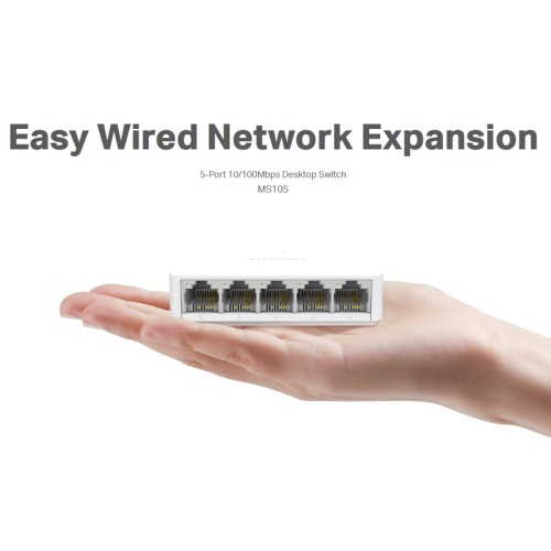 MERCUSYS Desktop Switch MS105, 5x 10/100 Mbps, Ver. 2