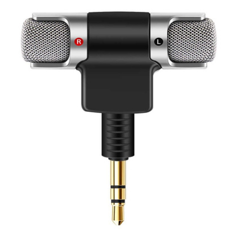 POWERTECH mini μικρόφωνο CAB-J041, stereo, 3.5mm