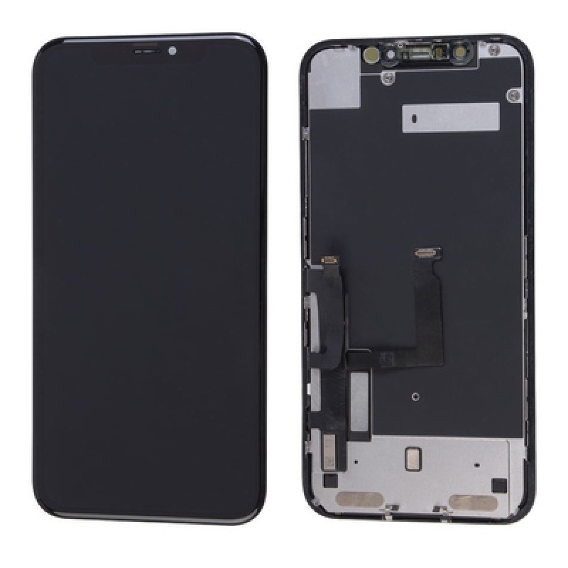 TW INCELL LCD ILCD-017 για iPhone ΧR, camera-sensor ring, earmesh, μαύρη