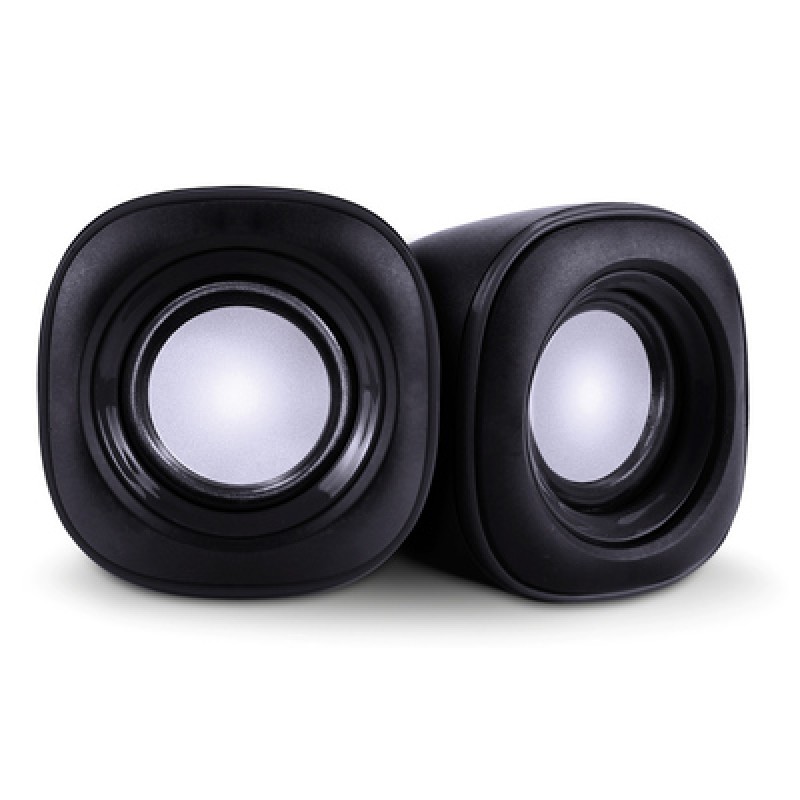 POWERTECH ηχεία Essential sound PT-844, 2x 3W, 3.5mm, μαύρα