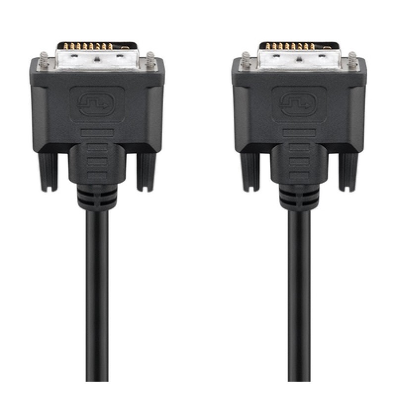 GOOBAY καλώδιο DVI-D 24+1 93573, 30AWG, Full HD, 1.8m, μαύρο