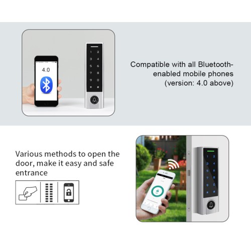 SECUKEY αυτόνομο πληκτρολόγιο πρόσβασης SCK-H3-BT, αδιάβροχο, Bluetooth