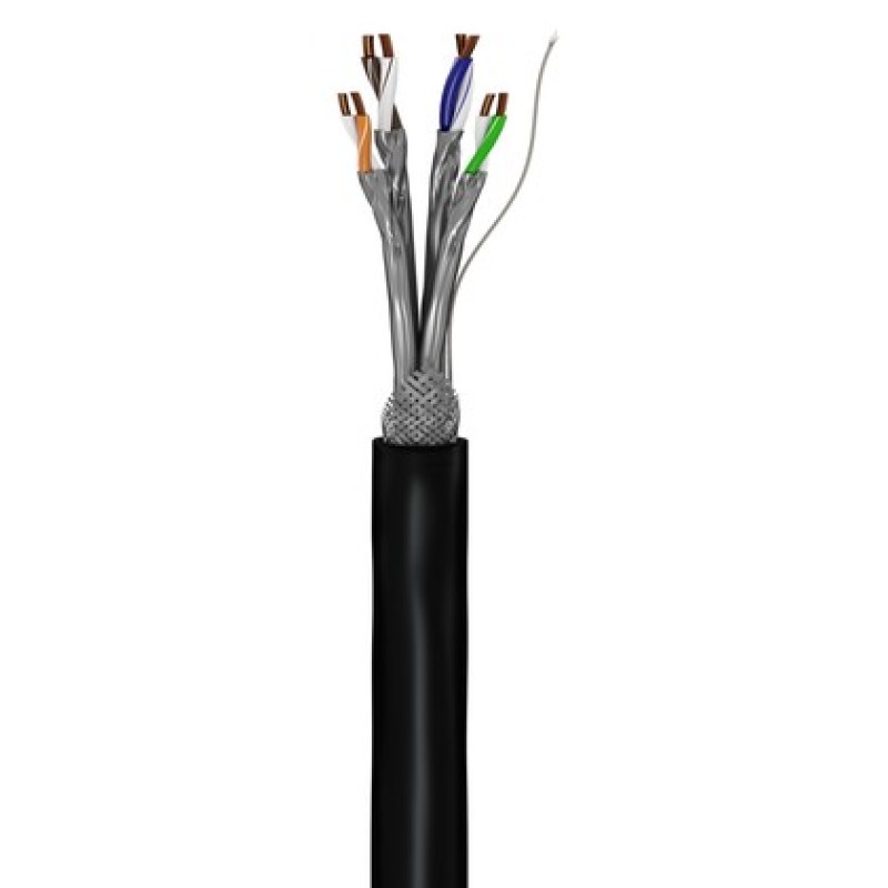GOOBAY καλώδιο δικτύου 53867, CAT 7 S/FTP, Copper, 50m, μαύρο