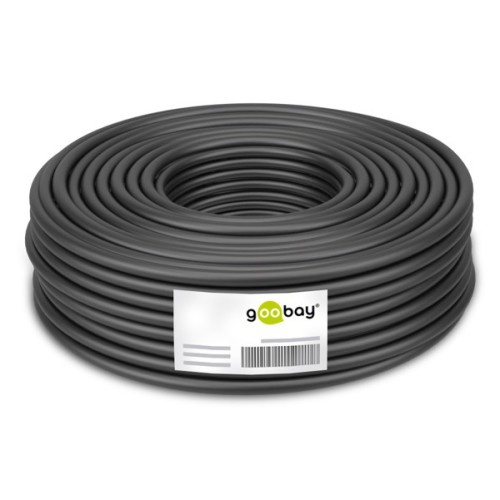 GOOBAY καλώδιο δικτύου 53867, CAT 7 S/FTP, Copper, 50m, μαύρο