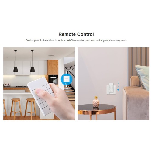 SONOFF remote controller RM433R2, 433MHz, λευκό