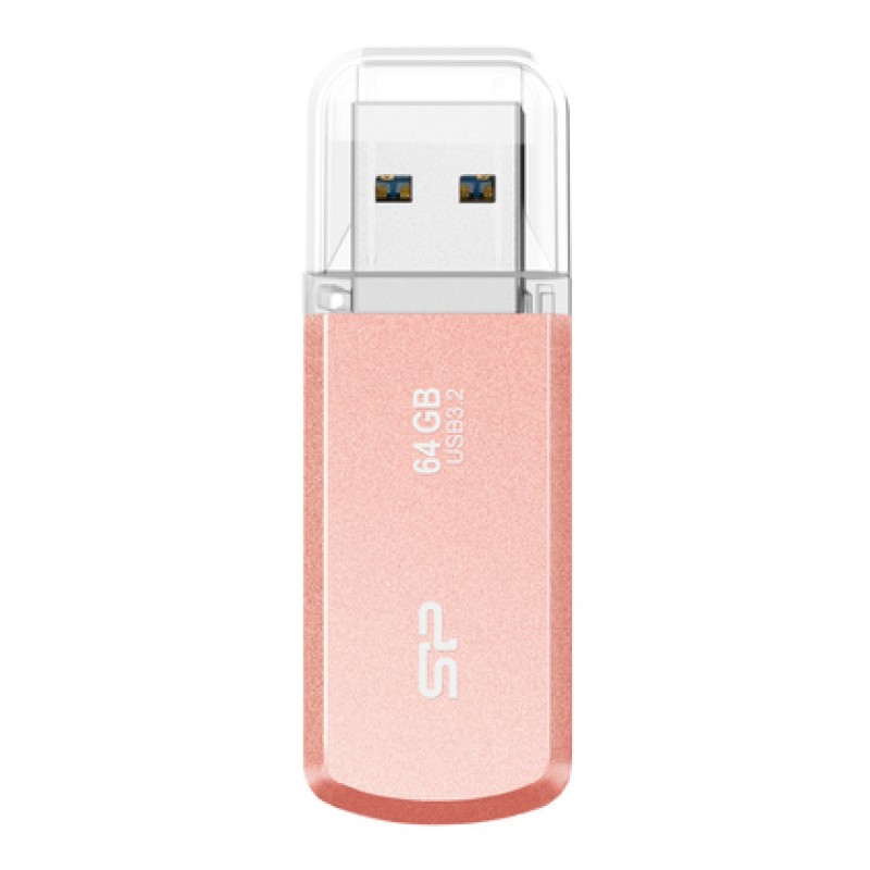 SILICON POWER USB Flash Drive Helios 202, 64GB, USB 3.2, ροζ χρυσό