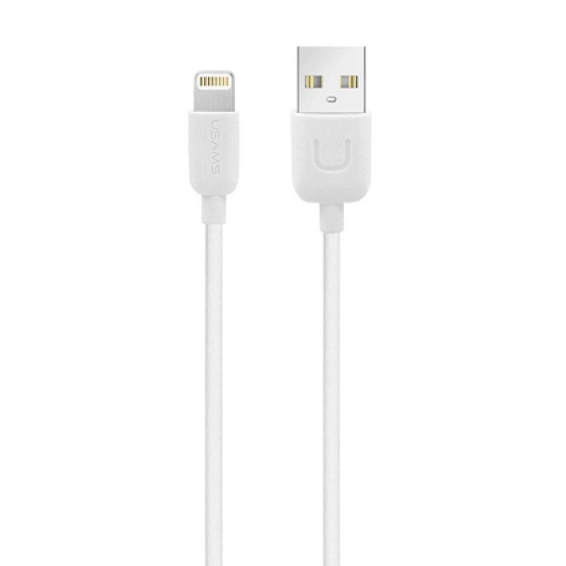 USAMS καλώδιο Lightning σε USB US-SJ097, 2.1A, 1m, λευκό