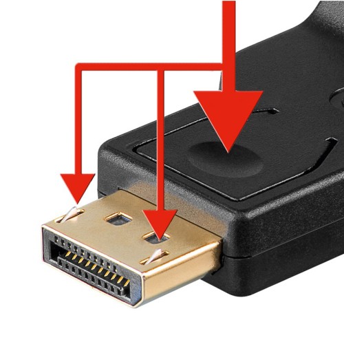 GOOBAY καλώδιο DisplayPort σε VGA 60606, 1080p, 0.15m, μαύρο