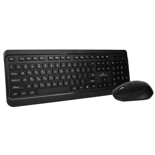 POWERTECH set ποντίκι & πληκτρολόγιο PT-1060, ασύρματο, 1600DPI, μαύρο