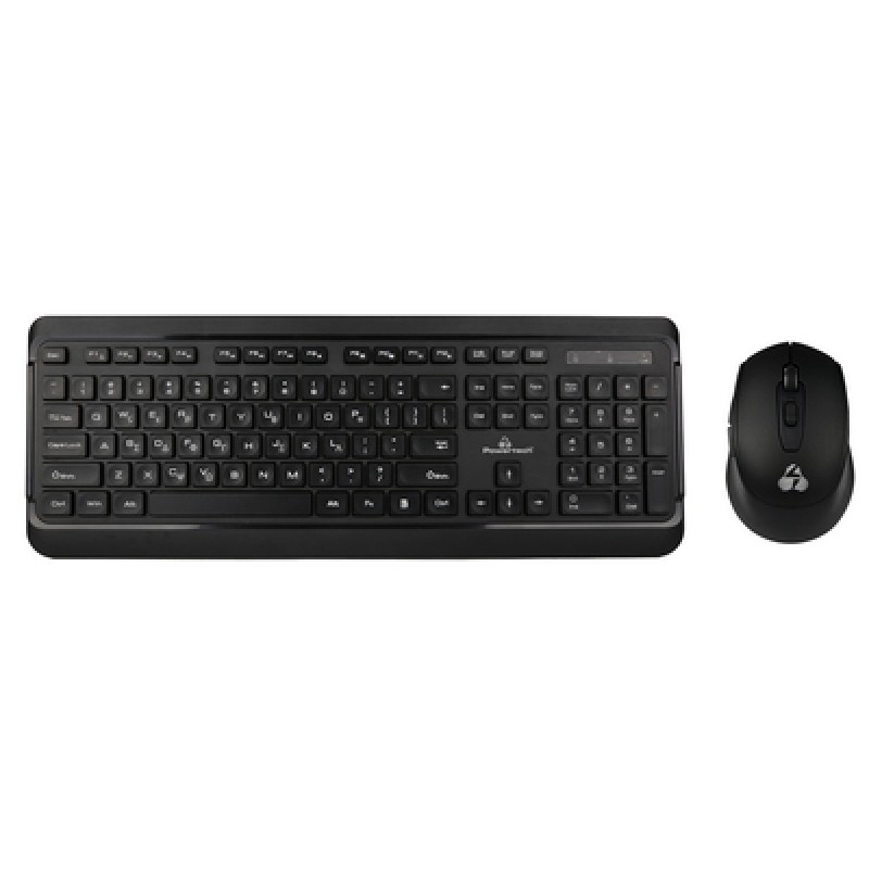POWERTECH set ποντίκι & πληκτρολόγιο PT-1060, ασύρματο, 1600DPI, μαύρο