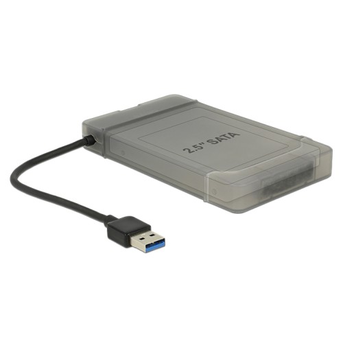 DELOCK αντάπτορας USB σε SATA 62742 με θήκη για 2.5